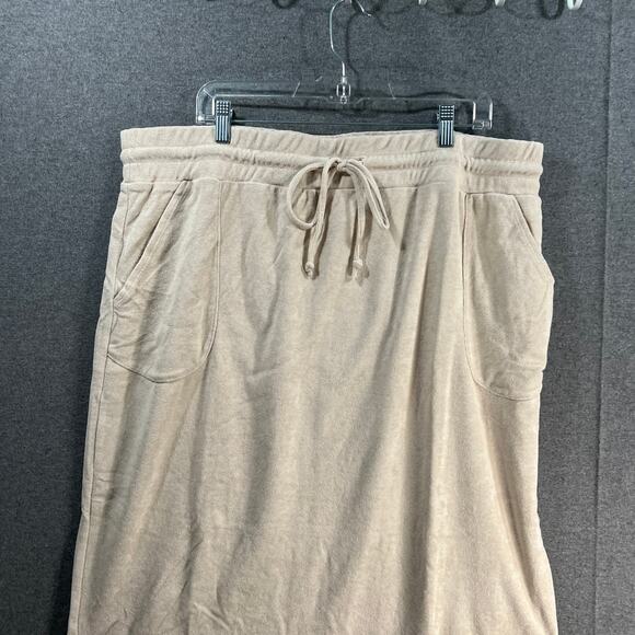 Belle Beach by Kim Gravel Poolside Terry Maxi Skirt Sand Size Extra Large - Picture 5 of 9